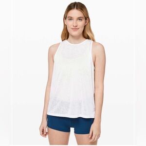 Lululemon Women’s white/cream Soul Stride Tank size 8 AS IS